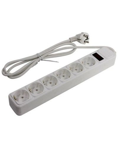 SP6W-130. Сетевой фильтр 6 розеток, 3м, белый. 5bites в Назрани