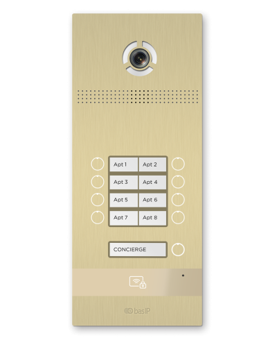 BI-08FB GOLD. Вызывная панель IP-домофона. BAS-IP в Назрани