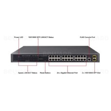 GS-4210-24T2S. Коммутатор 24-портовый. Beward