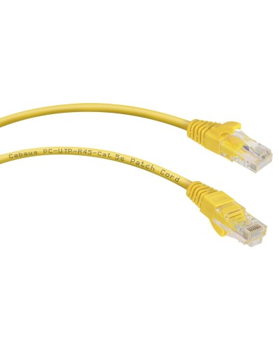 PC-UTP-RJ45-Cat.5e-5m-YL (7688c), желтый. Патч-корд медный. CABEUS в Назрани