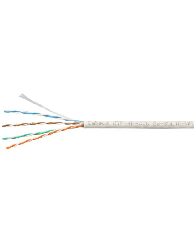 UTP-4P-Cat.5e-SOLID-WH-100 (7471c-5). Кабель «витая пара» (LAN) для структурированных систем связи. CABEUS в Назрани
