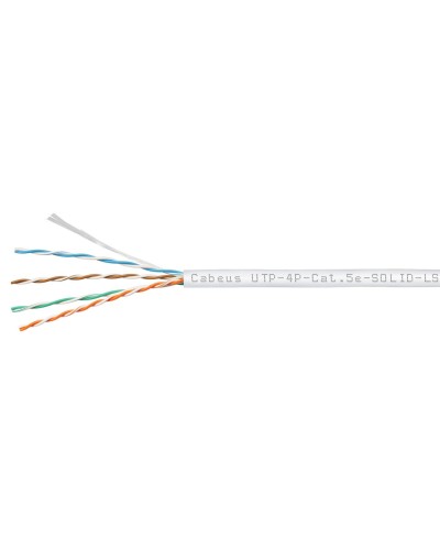 UTP-4P-Cat.5e-SOLID-LSZH-WH (9782c). Кабель «витая пара» (LAN) для структурированных систем связи. CABEUS в Назрани