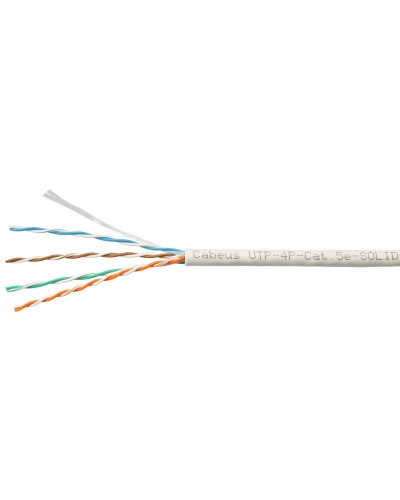 UTP-4P-Cat.5e-SOLID-LSZH-WH-100 (9782c-5). Кабель «витая пара» (LAN) для структурированных систем связи. CABEUS в Назрани