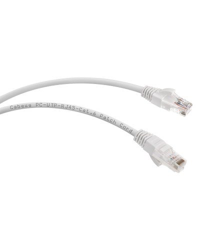 PC-UTP-RJ45-Cat.6-1.5m-WH (8671c), белый. Патч-корд медный. CABEUS в Назрани