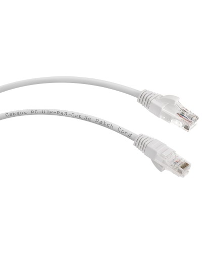 PC-UTP-RJ45-Cat.5e-3m-WH (7682c), белый. Патч-корд медный. CABEUS в Назрани