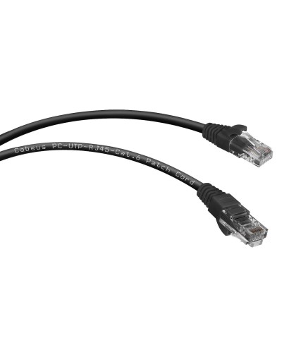 PC-UTP-RJ45-Cat.6-2m-BK (8665c), чёрный. Патч-корд медный. CABEUS в Назрани