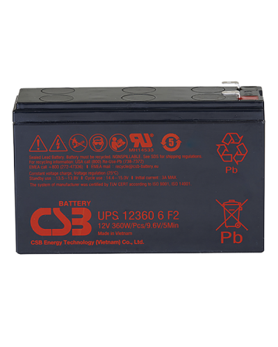 CSB UPS 123606. Аккумулятор герметичный свинцово-кислотный. CSB в Назрани