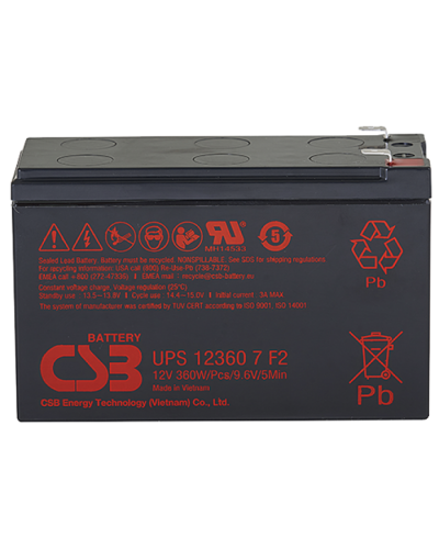 CSB UPS 123607. Аккумулятор герметичный свинцово-кислотный. CSB в Назрани