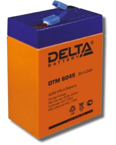 Delta DTM 6045. Аккумулятор герметичный свинцово-кислотный. Delta в Назрани