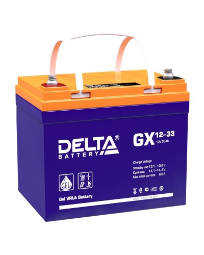 Delta GX 12-33. Аккумулятор герметичный свинцово-кислотный. Delta в Назрани