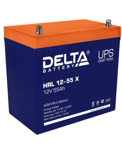 Delta HRL 12-55 X. Аккумулятор герметичный свинцово-кислотный. Delta в Назрани