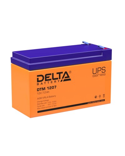 Delta DTM 1207. Аккумулятор герметичный свинцово-кислотный. Delta в Назрани