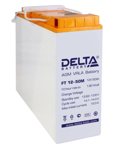 Delta FT 12-50 M. Аккумулятор герметичный свинцово-кислотный. Delta в Назрани