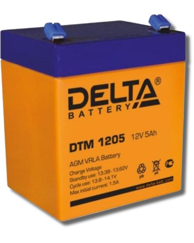 Delta DTM 1205. Аккумулятор герметичный свинцово-кислотный. Delta в Назрани