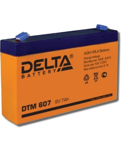 Delta DTM 607. Аккумулятор герметичный свинцово-кислотный. Delta в Назрани