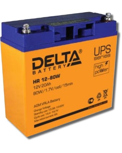 Delta HR 12-80 W. Аккумулятор герметичный свинцово-кислотный. Delta в Назрани