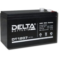 Delta DT 1207. Аккумулятор герметичный свинцово-кислотный. Delta