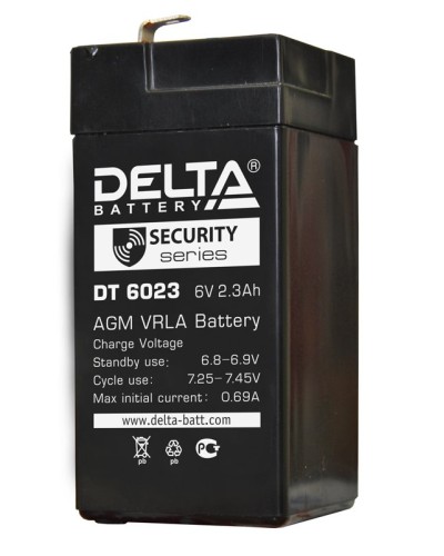 Delta DT 6023 (75мм). Аккумулятор герметичный свинцово-кислотный. Delta в Назрани