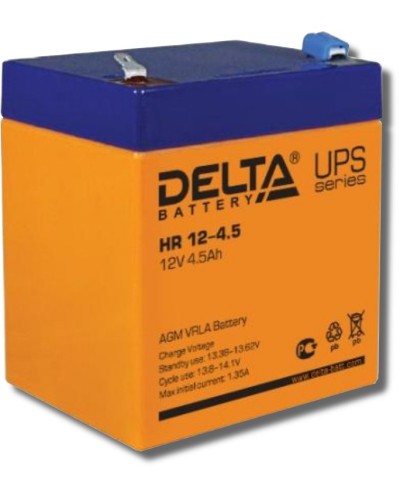 Delta HR 12-4.5. Аккумулятор герметичный свинцово-кислотный. Delta в Назрани