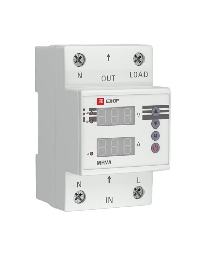 MRVA 25A PROxima (MRVA-25A). Реле напряжения и тока с дисплеем. EKF в Назрани