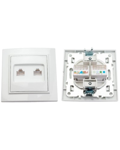 Минск Розетка RJ-45+Phone СП (ERK00-135-10). Розетка RJ-45+Phone СП. EKF в Назрани