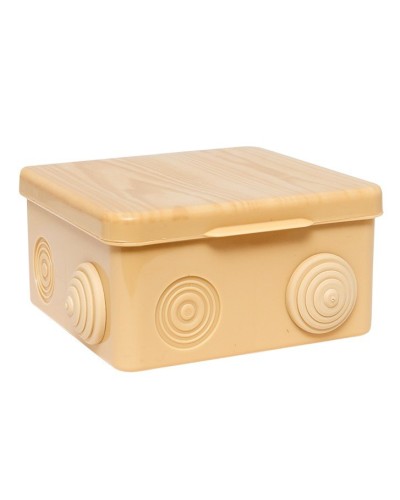 КМР-030-014 с крышкой (100х100х55) светлое дерево IP54 (plc-kmr-030-014-s). Коробка распределительная. EKF в Назрани