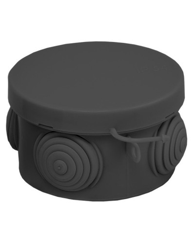 КМР-040-038 с крышкой (65х40) чёрная IP54 (plc-kmr-040-038-b). Коробка распределительная. EKF в Назрани