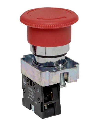 BS542 поворотная красная грибок NC (xb2-bs542). Кнопка поворотная красная грибок. EKF в Назрани
