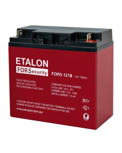 ETALON FORS 1218. Аккумулятор герметичный свинцово-кислотный. ETALON в Назрани