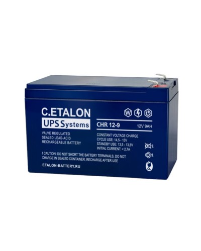 C.ETALON CHR 12-9. Аккумулятор герметичный свинцово-кислотный. ETALON в Назрани