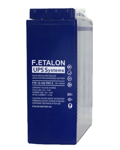 F.ETALON FTE 12-105 PRO X. Аккумулятор герметичный свинцово-кислотный. ETALON в Назрани