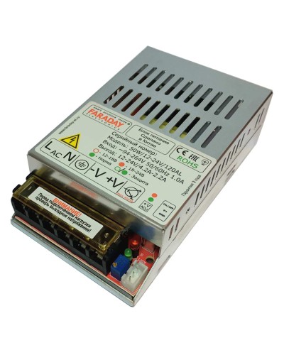 50W/12-24V/120AL. Импульсный блок питания. FARADAY в Назрани
