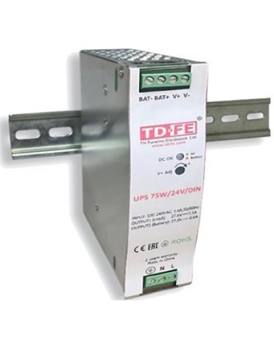 UPS 75W/24V/DIN. Блок бесперебойного питания. FARADAY в Назрани