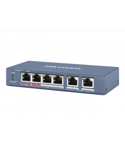 DS-3E0106P-E/M. Коммутатор с питанием POE. Hikvision в Назрани