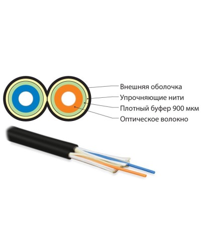 FO-D3-IN-50-2-LSZH-BK. Кабель волоконно-оптический многомодовый. Hyperline в Назрани