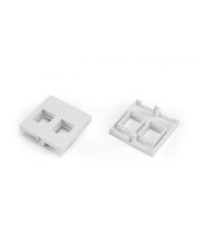SIP2-2N-M45-45. Вставка 45x45 (аналог Mosaic) для 2х модулей формата Keystone Jack. Hyperline в Назрани