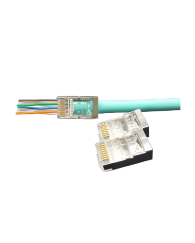 PLEZ-8P8C-U-C6-SH-100 (100 шт). Разъем RJ-45. Hyperline в Назрани