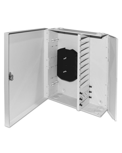 FO-WBX-12xSLT-W140H42-96UN-GY. Кросс оптический настенный. Hyperline в Назрани