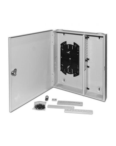 FO-WBX-4xSLT-W140H42-32UN-GY. Кросс оптический настенный. Hyperline в Назрани