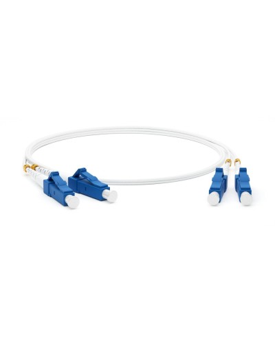FC-D2-9A1-LC/UR-LC/UR-H-2M-LSZH-WH. Патч-корд волоконно-оптический одномодовый. Hyperline в Назрани