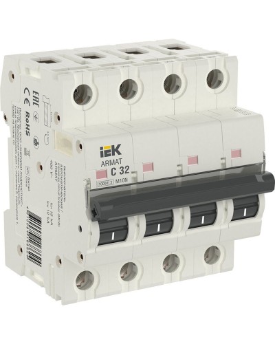M10N 4P C 32А 10кА ARMAT (AR-M10N-4-C032). Автоматический выключатель. IEK в Назрани