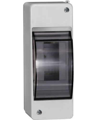 Корпус пластиковый КМПн 2/2 IP30 белый KREPTA 3 (MKP42-N-02-30-20). Щиток модульный с прозрачной дверцей, настенный. IEK в Назрани