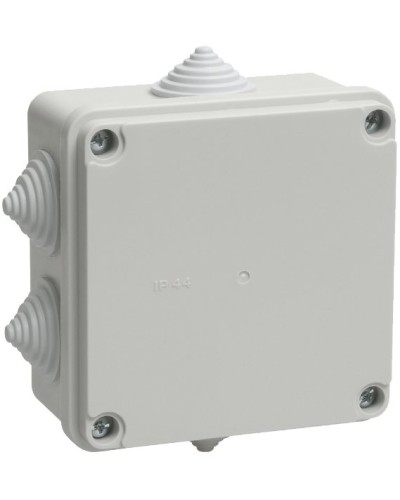 Коробка распаячная КМ41234 100х100х50 открытой проводки IP55 6 гермовводов серая (UKO11-100-100-050-K41-55). Коробка распаячная безгалогенная (HF). IEK в Назрани