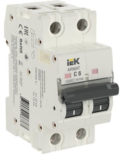 M10N 2P C 6А 10кА ARMAT (AR-M10N-2-C006). Автоматический выключатель. IEK в Назрани