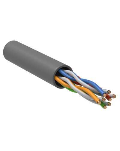 GENERICA U/UTP кат. 5 CCA 100МГц 4 пары PVC INDOOR серый (BC1-C504-111-305-G). Кабель «витая пара» (LAN) для структурированных систем связи. IEK в Назрани