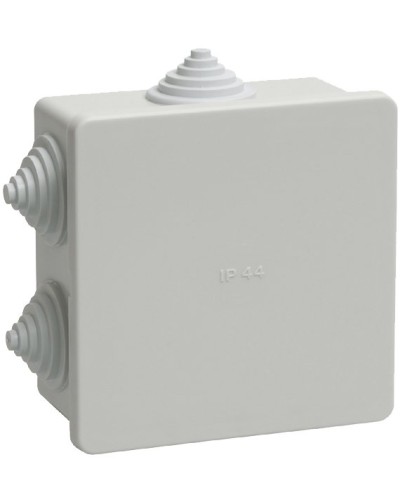 Коробка распаячная КМ41235 85х85х40 открытой проводки IP44 6 гермовводов серая (UKO11-085-085-040-K41-44). Коробка распаячная безгалогенная (HF). IEK в Назрани