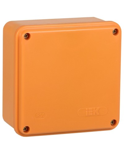 Коробка распаячная огнестойкая ПС 100х100х50 6P 4мм² IP44 гладкие стенки (UKF20-100-100-050-6-4-09). Коробка распаячная огнестойкая безгалогенная (HF). IEK в Назрани