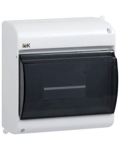 Корпус пластиковый КМПн 2/4 IP30 белый KREPTA 3 (MKP42-N-04-30-12). Щиток модульный с прозрачной дверцей, настенный. IEK в Назрани