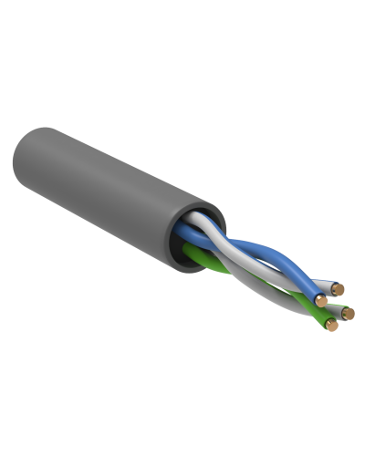 GENERICA U/UTP кат. 5E 100МГц 2 пары PVC INDOOR серый (BC1-C5E02-111-305-G). Кабель «витая пара» (LAN) для структурированных систем связи. IEK в Назрани