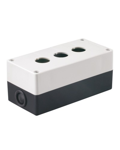 Корпус КП103 для кнопок 3 места белый (BKP10-3-K01). Корпус для кнопочных постов. IEK в Назрани